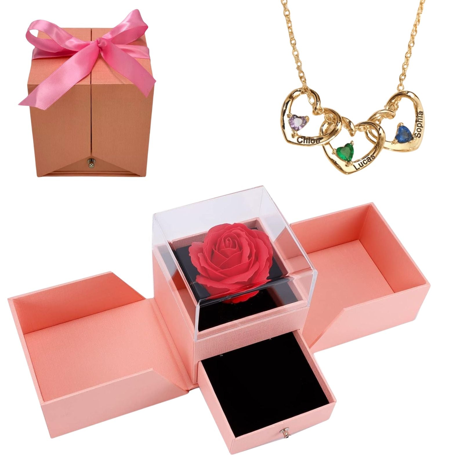 Colar Amor de Mãe Personalizável - Nome e Mês de Aniversário