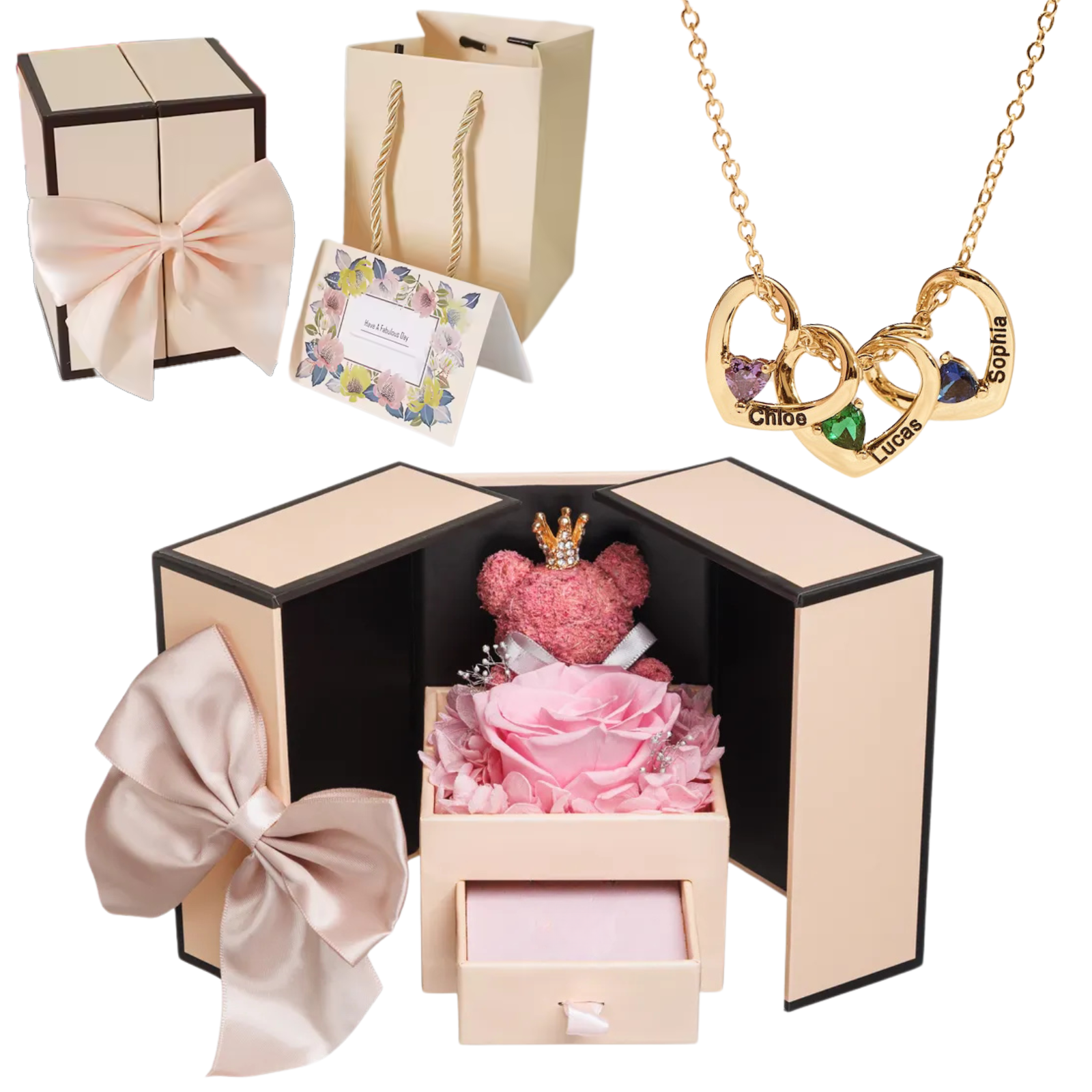 Colar Amor de Mãe Personalizável - Nome e Mês de Aniversário
