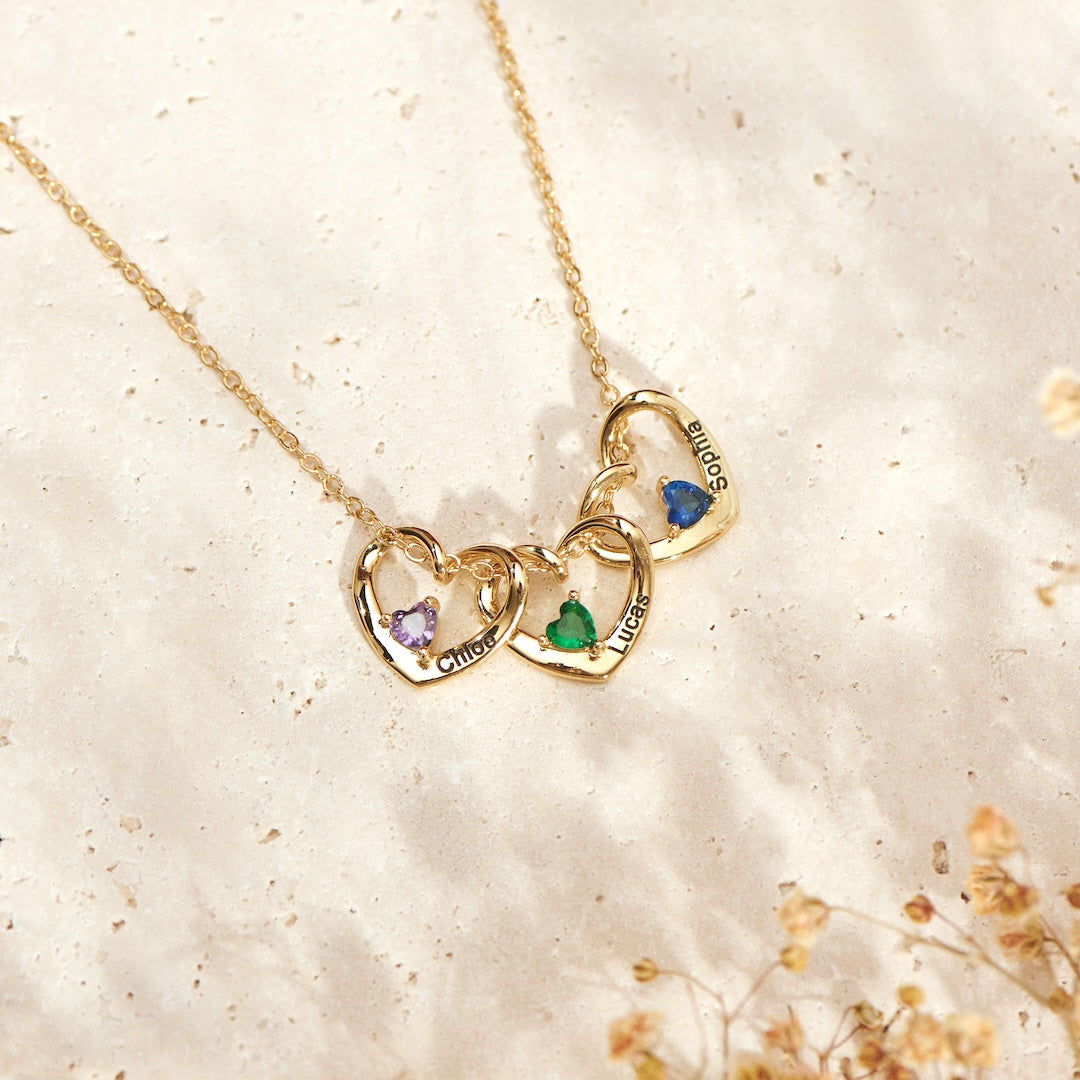 Colar Amor de Mãe Personalizável - Nome e Mês de Aniversário