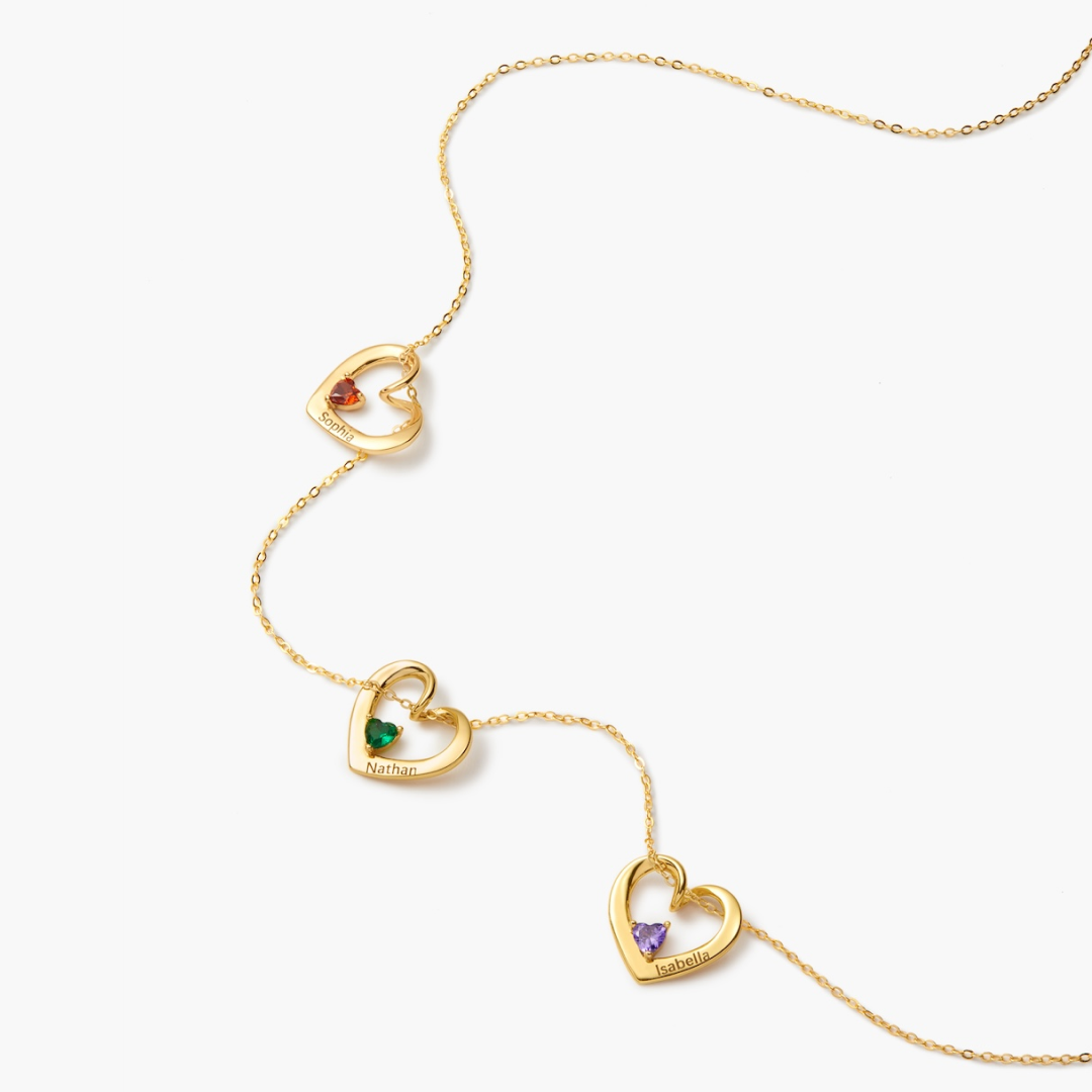 Colar Amor de Mãe Personalizável - Nome e Mês de Aniversário