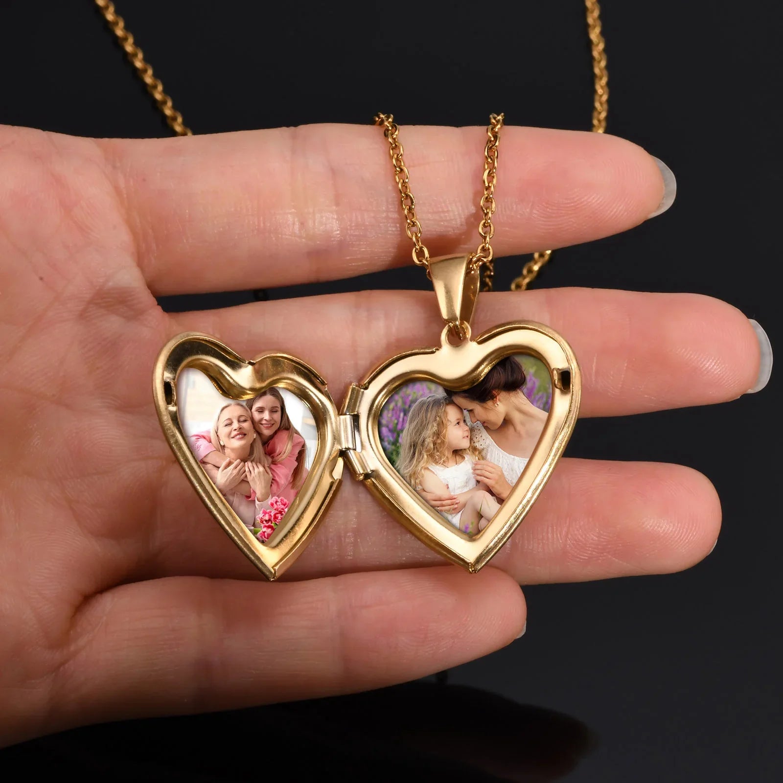 Relicário Love com Foto Personalizada