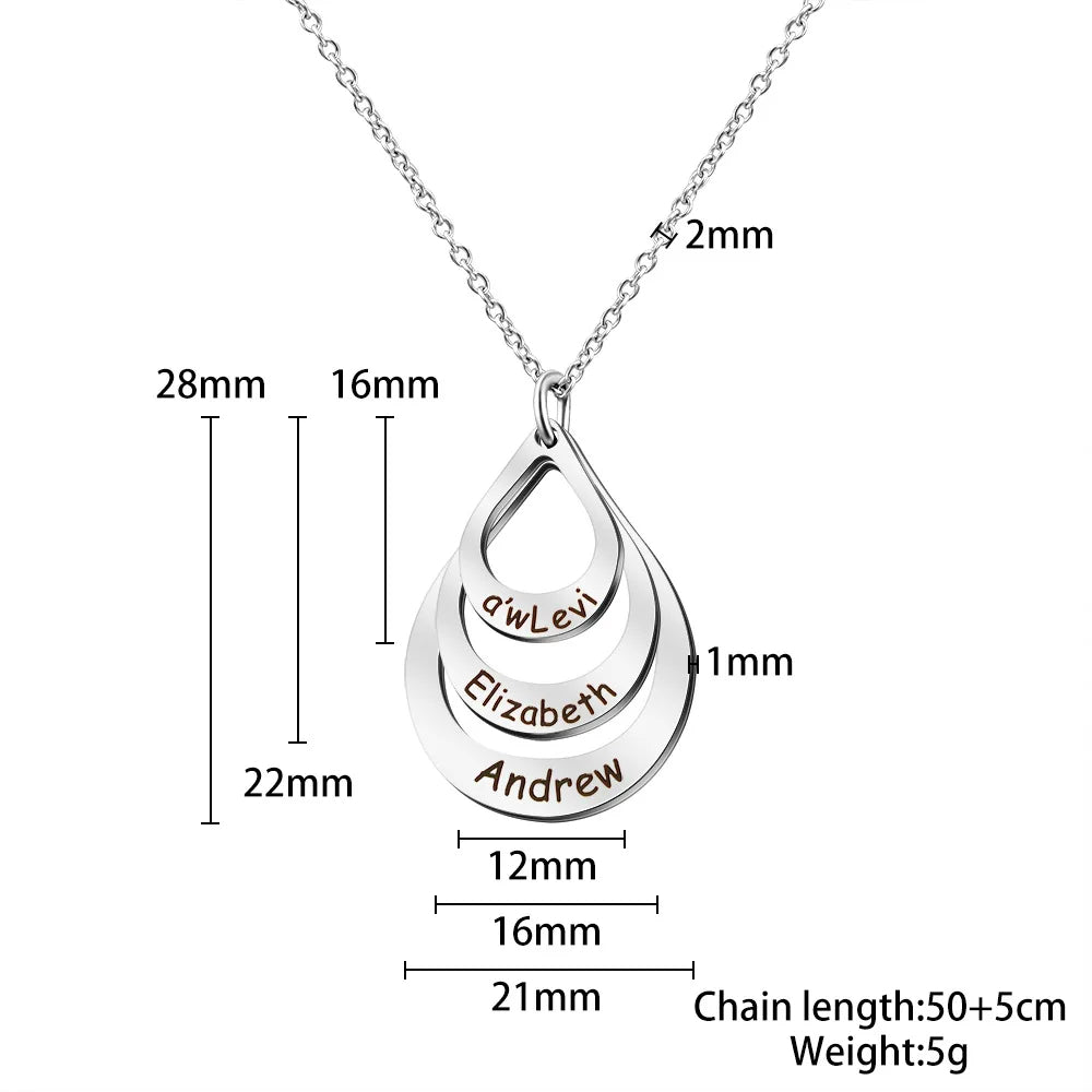 Colar Gota de Amor Personalizado