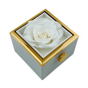 Caixa Rotativa com Rosa Eterna (Somente Caixa)