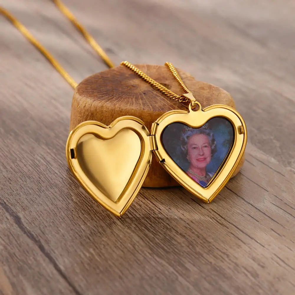 Relicário Coração com Foto Personalizada