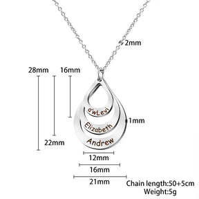 Colar Gota de Amor Personalizado